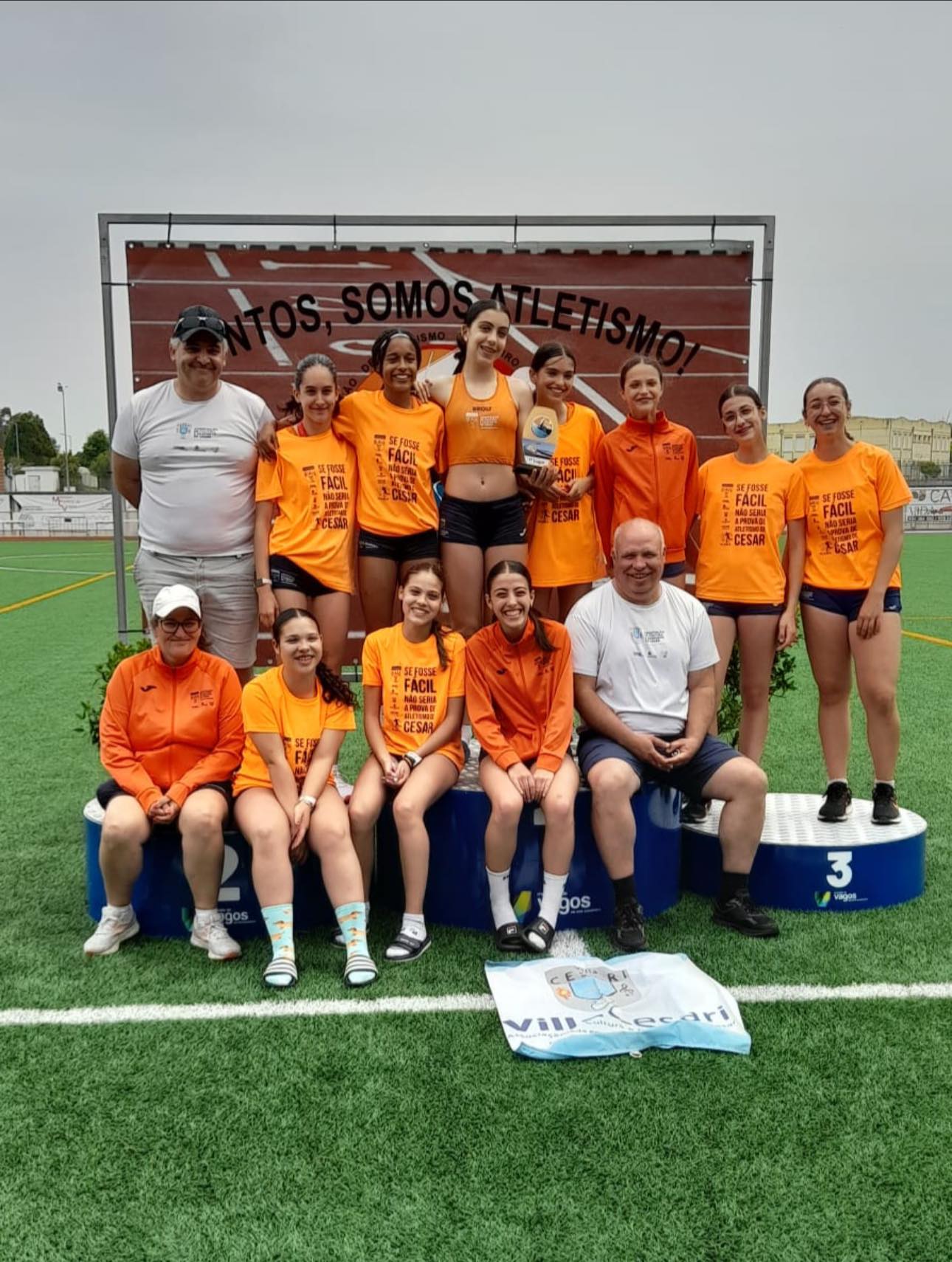 A equipa feminina da Villa Cesari brilhou no Campeonato Distrital Sub-16, com uma prestação de excelência e  recordes regionais batidos!